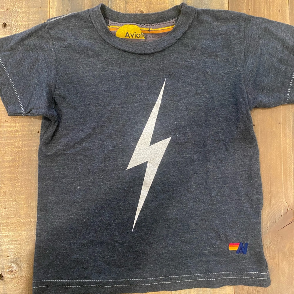 Aviator Nation Kids Lightning Bolt Tee
